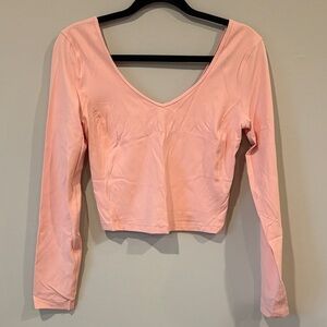Lululemon Athletica Pink Crop Top